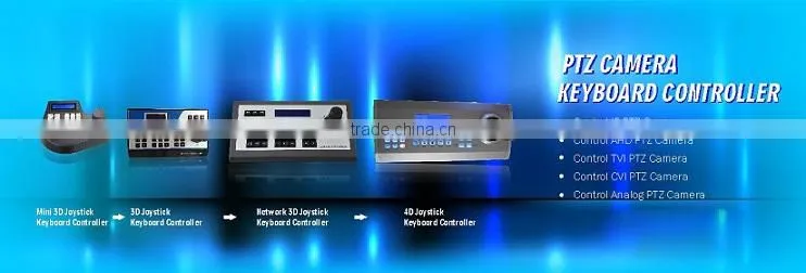 Professinal 4D Joystic Control Video Conference Camera VISCA Keyboard Controller PTZ Dome Camera