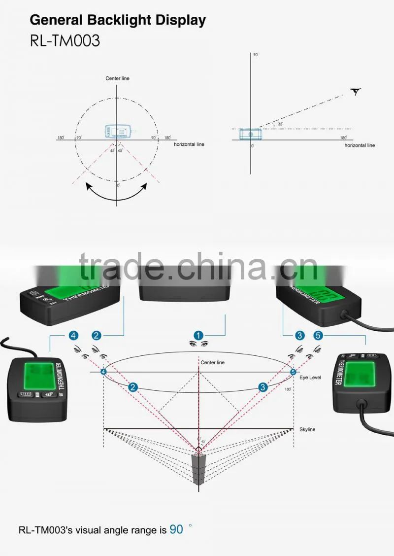 Digital LCD Engine Thermometer Temperature Meter