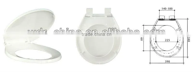 Bathroom slow close PP wc seat cover hinges