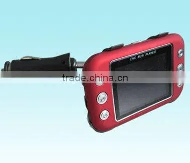 Car MP4 player with FM transmitter support SD card with memory