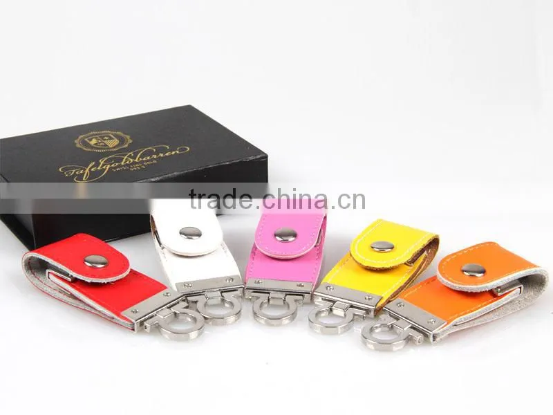 Leather usb thumbdrive flash memory 2 gb