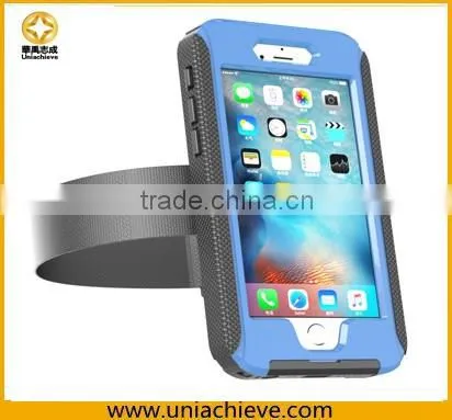Waterproof Case for iPhone 6s/6s plus Sports waterproof armband phone case with Full body covered sky blue
