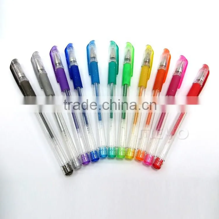 Coloured gel pen set office gel ink pen indelible refill pen