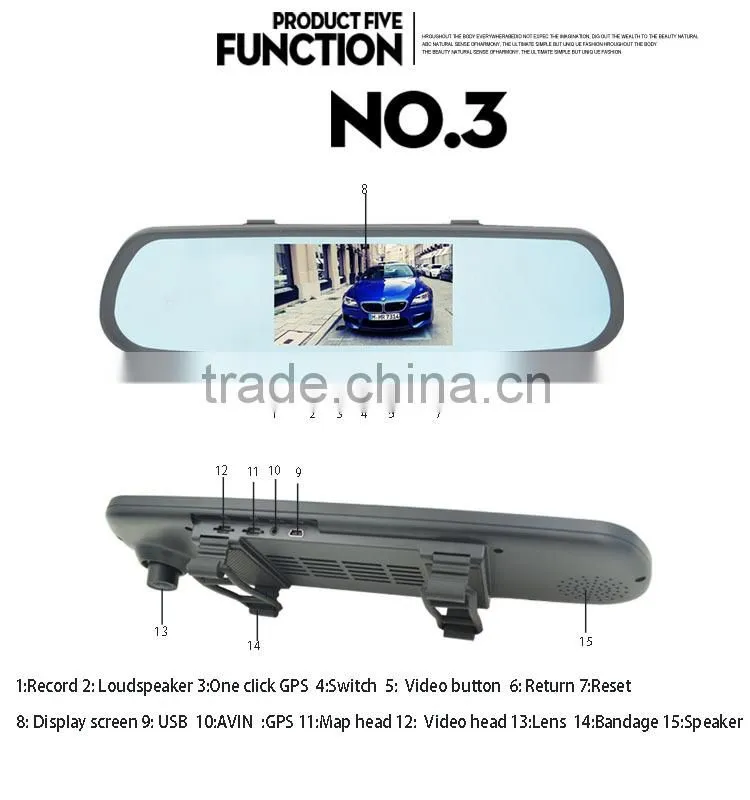 Car Plate DVR K5000 1080p Full HD CCTV Camera