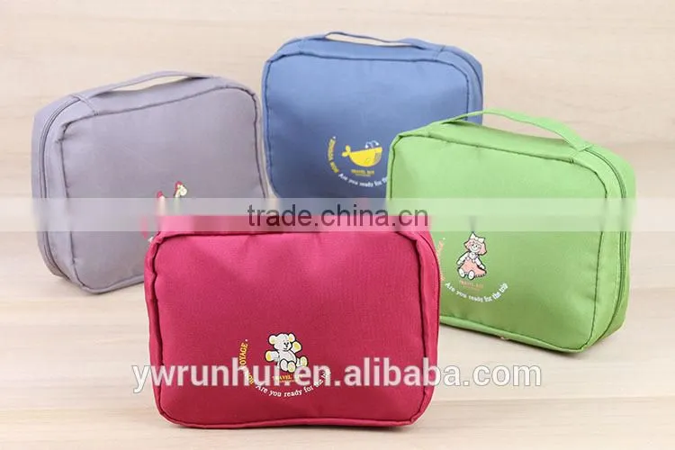 2015 promoetion LOGO print toiletry bag organizer for travel storage