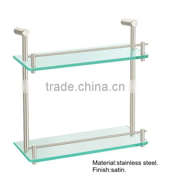 stainless steel double tier glass holder