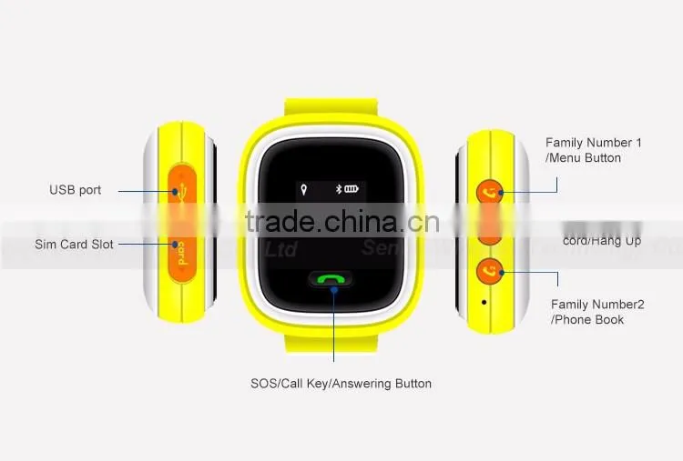 GPS Watch Tracker for Alzheimer Security and Adult Monitoring