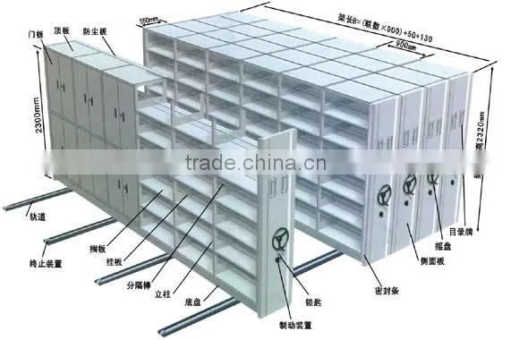customized archive shelf decorative filing cabinets dense frame