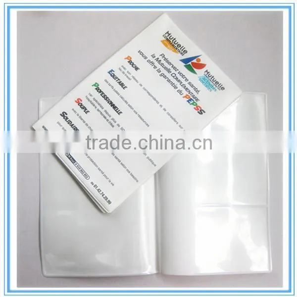 Plastic diary cover with document bag
