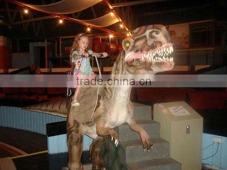 Amusement animatronic emulation rides dinosaur