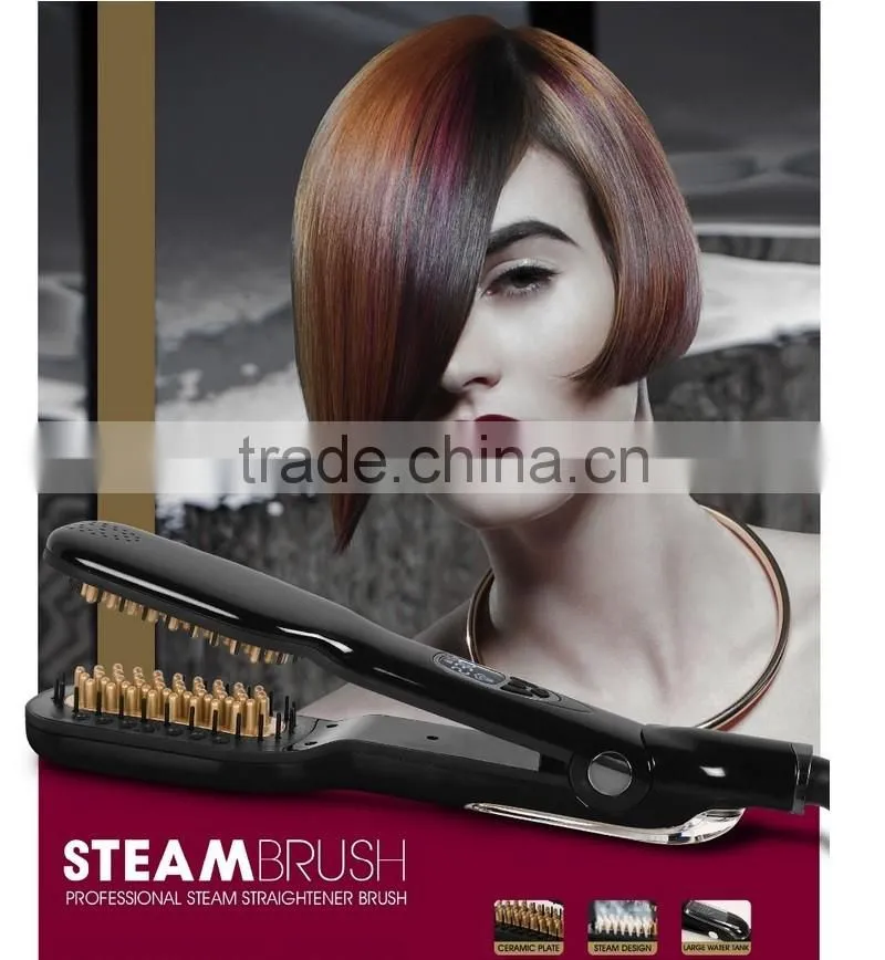 The Newest Design Steam brush Professional Steam pod Hair Straightener