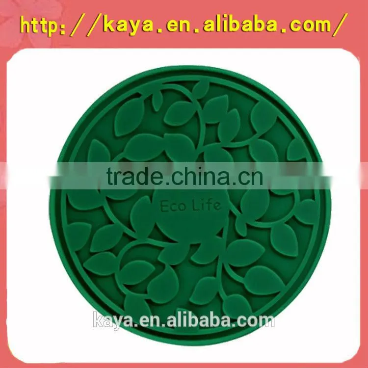 soft pvc 2d/3d clover coasters