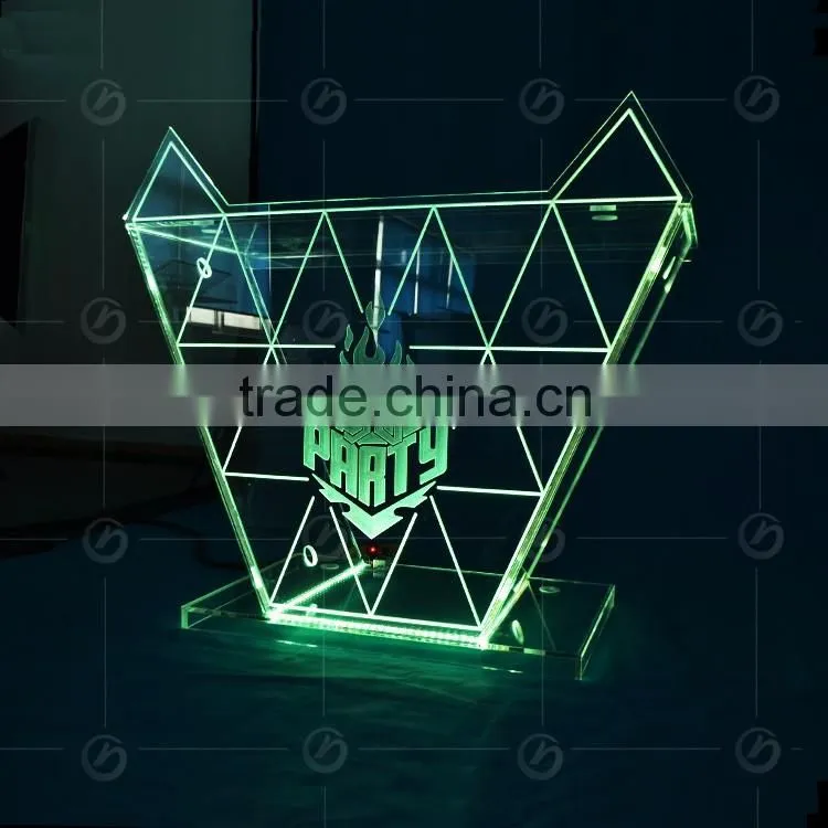 elegant cheap acrylic dj bar table led light nightclub dj table