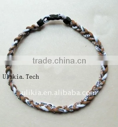 2011 Hot selling titanium braided necklace with 55colors