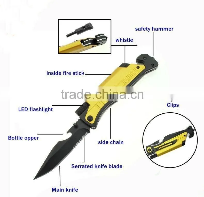 Hot selling camping safty survival knife
