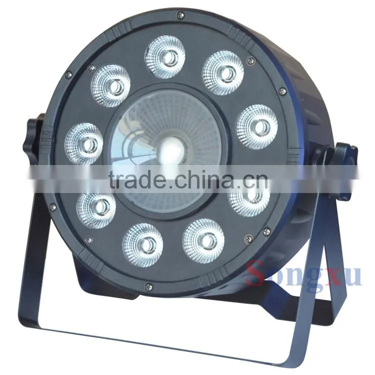 2015 newest 9x3w plus 1x30w high power cob led par lights led par 64 led par cans for christmas wedding stage