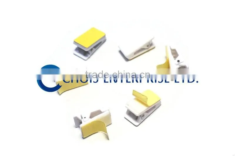 High Quality Self Adhesive Plastic Clips White Color 5735-3008