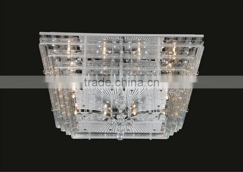 New modern crystal and glass led low valtage ceiling lamp for hotel MX5214L
