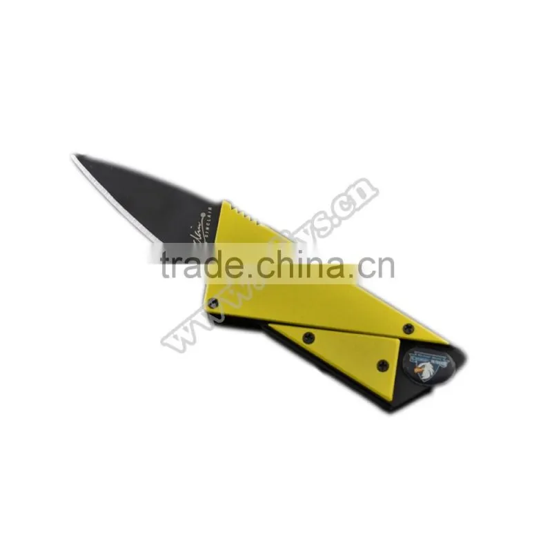 Stainless Steel credit card knife for camping equipment
