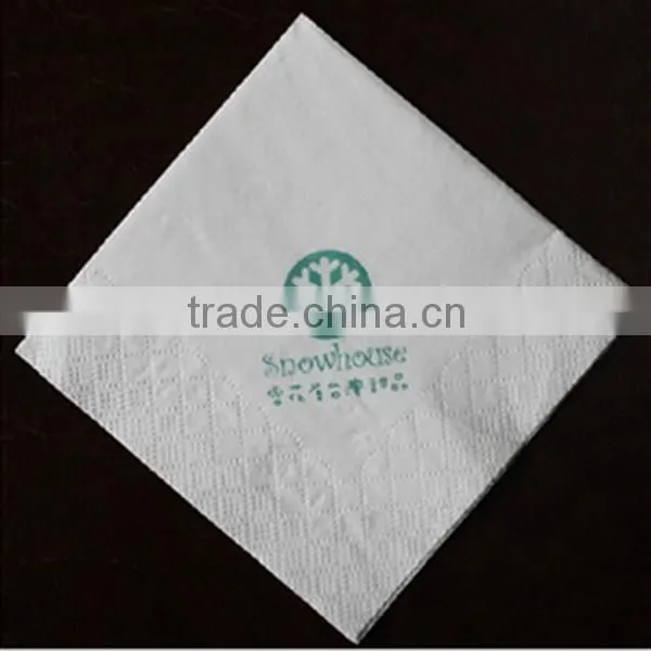 hot sale high quality 1/4 fold logo can be customized dinner/luncheon napkin