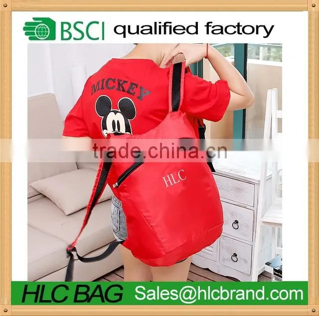 Custom logo travel hiking foldable sports backpack wholesale backpacks china