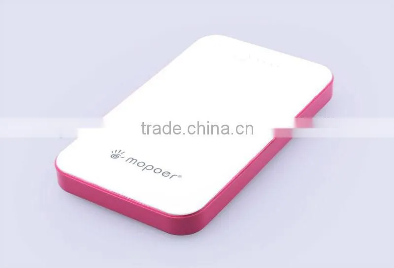 High real capacity portable phone charger with LED hand lamp for smart phone of 8000mAh (M523)