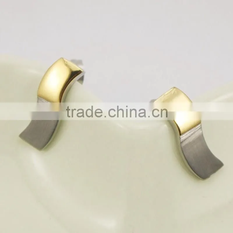 Simple Small Shiny Silver Color Open Circle Stud Earrings
