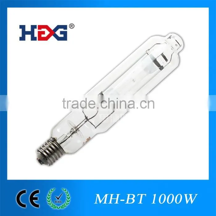 220V, 380V 1000w metal halide lamp, long lifetime guarantee, E40, CE approved