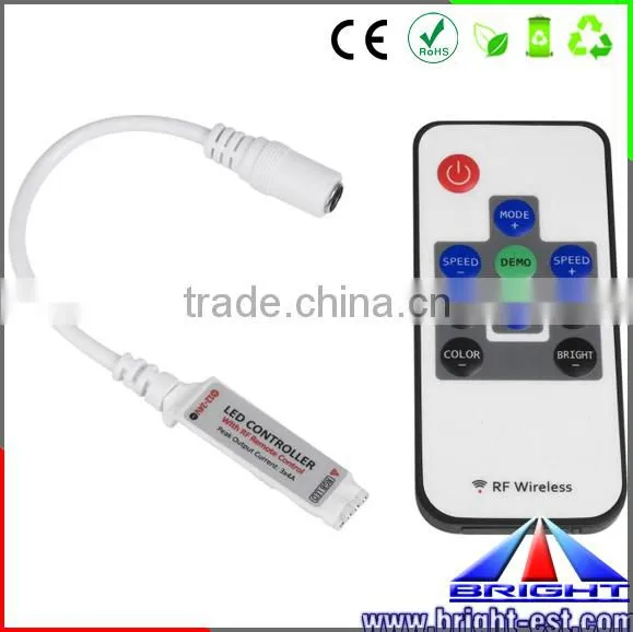 mini RF remote control single color strip light led controller sunrise sunset dimmer