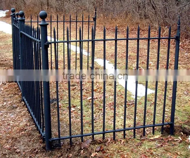 2015 galvanized hand forged iron fence design