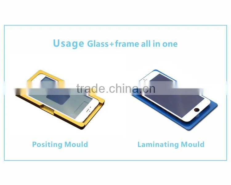 Best Quality Cold Press glue Frame + Outer Glass Touch Screen Assembly For iPhone 6S plus Repair Part