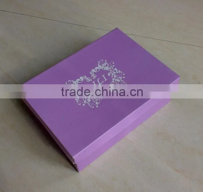 Custom new style color printing hot stamping corrugated shoes box