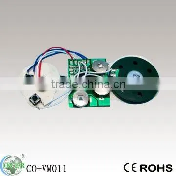 press button, slip tap, shake, and light/motion sensor voice modules