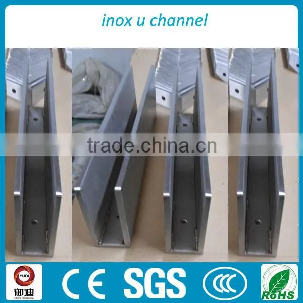 modern exterior used aluminum u base channel shoe glass balustrade
