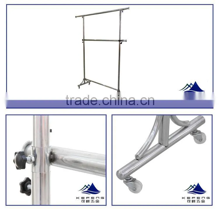adjustable chrome clothes rack /display stand KF-R034