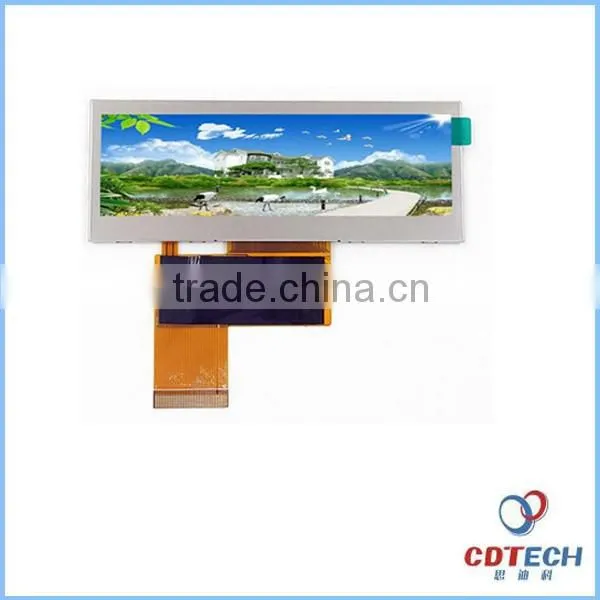 2016 Update! 3.9 inch Normally white special TFT LCD monitor with WQVGA 480*128