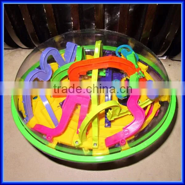High quality plastic children intellect 3D puzzle maze ball/educational puzzle toy