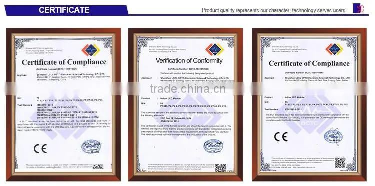 Best quality outdoor full color advertising led wall for P6 LED Display module