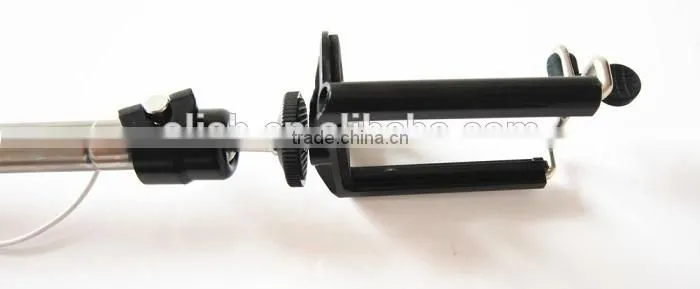 Charge-Free Audio Cable Controlled Monopod Selfie Stick for iOS and Android Smart Phones