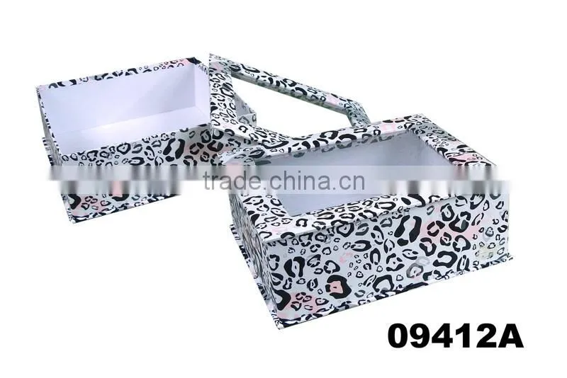 2016 faux leather jewelry earrings box