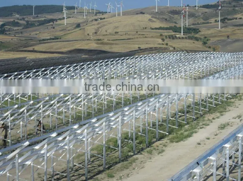 Solar ground screw pile, ground screw, pv bracket system for solar panel installation