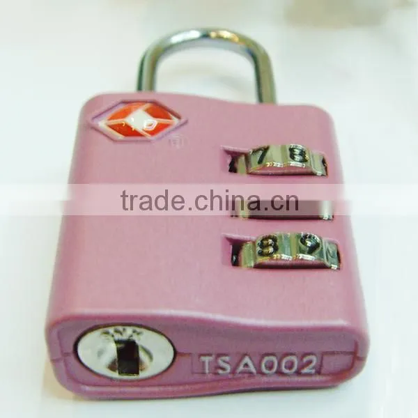 Luggage lock Zinc alloy 3 digital combonation TSA lock/padlock TSA-390