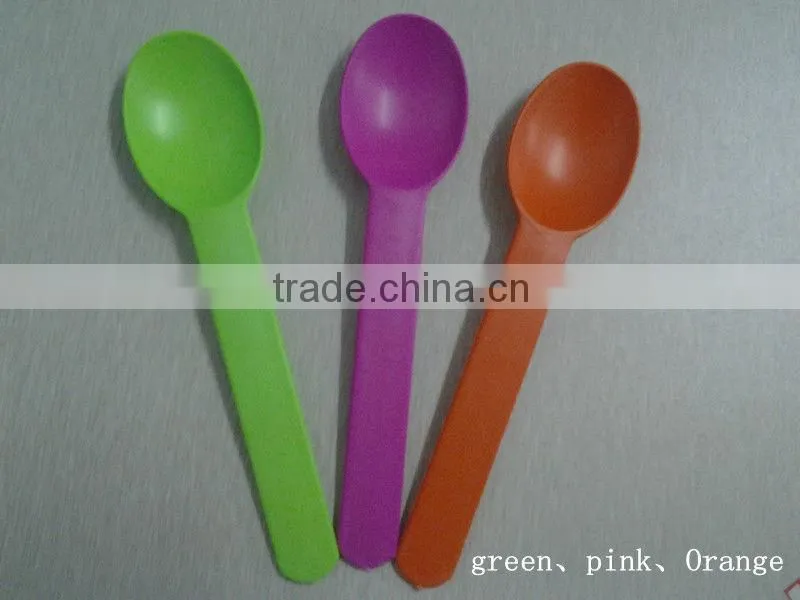 colourful 100% Biodegradable disposable ice cream spoon