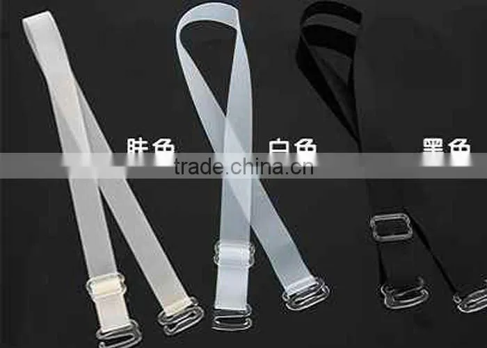 invisible elastic silicone bra strap/silicone invisible bra straps with different color