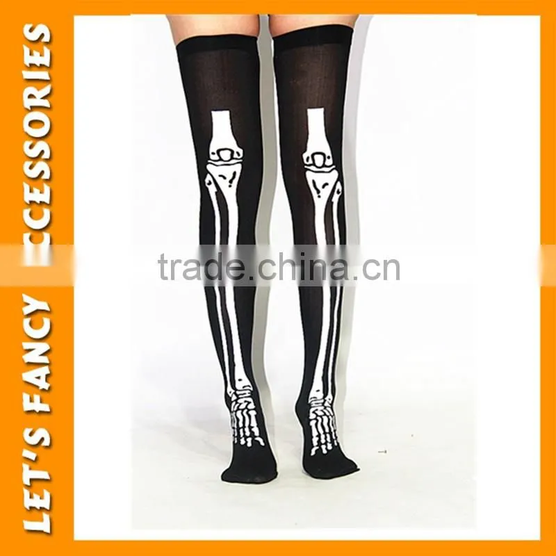 PGSK0197 Woman scary halloween bone stocking Japan Sexy Party Stockings Print Knee High Stockings