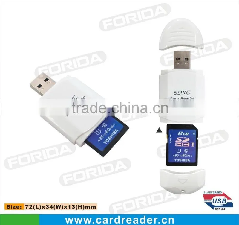 Forida USB 3.0 single SD card reader usb memory card reader