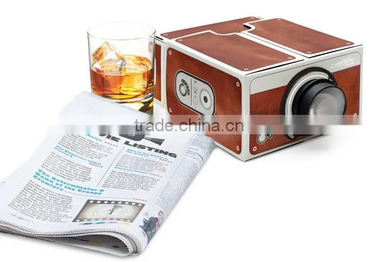 Lowest DIY mini cardboard android mobile phone smartphone LCD projector