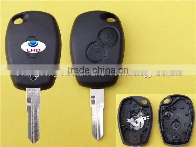 Wholesale 2 button replacement remote car key case for Renault key fob