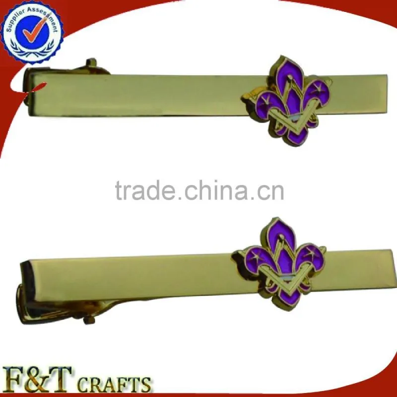 Fashion plating pearl nickle metal tie bar for your desgin