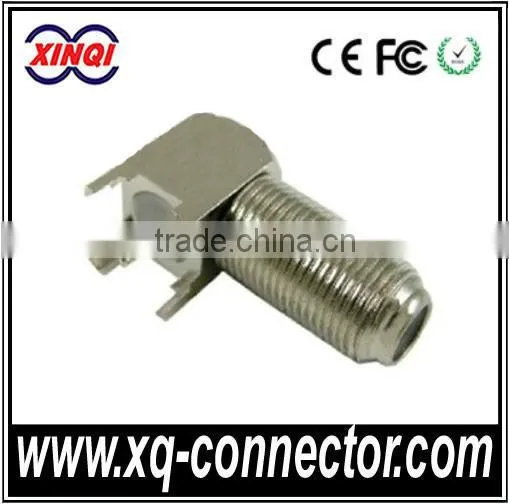 Four Feet F Female F Type Connector PCB Mount